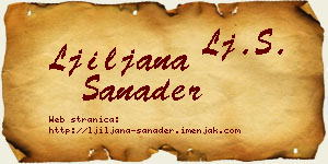 Ljiljana Sanader vizit kartica